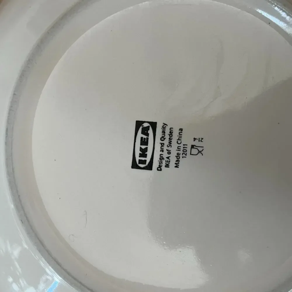 IKEA Off White Porcelain Serving Bowls 9